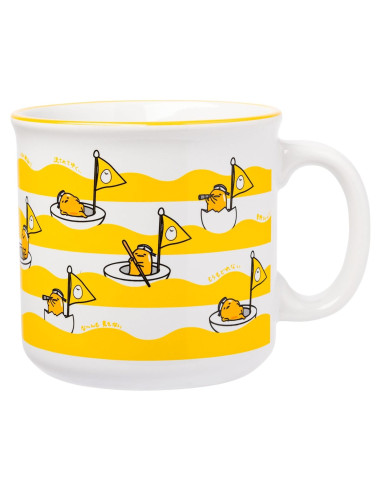 Taza Camper Cerámica Gudetama 590 ml Silver Buffalo