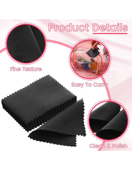 200 Paños de Limpieza de Joyería Tatuo 6x8 cm Doble Cara 200 Paños de Limpieza de Joyería Tatuo 6x8 cm Doble Cara