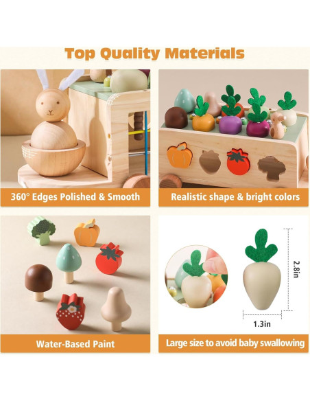 Juguetes Montessori OESSUF de Madera para Niños 2-5 Años Juguetes Montessori OESSUF de Madera para Niños 2-5 Años