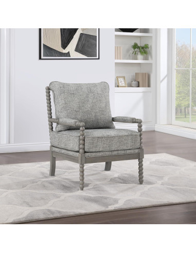Silla de Acento Abbott OSP Home Furnishings Tela Grafito