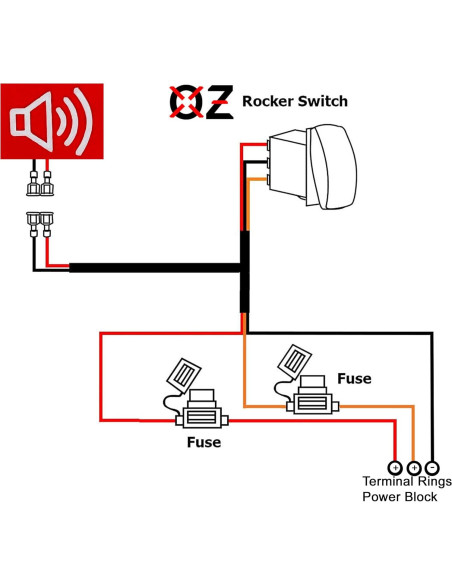 Sistema PA Sirena OZ-USA con Kit de Cableado para Can-Am 2018-2025 Sistema PA Sirena OZ-USA con Kit de Cableado para Can-Am 2018-2025