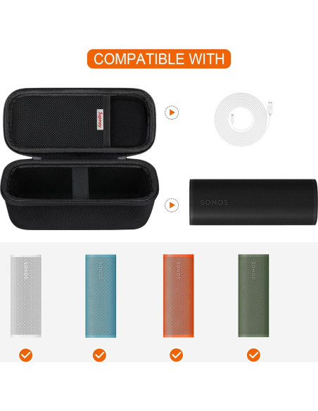 Funda Dura para Altavoz Bluetooth Sonos Roam 2 - Negro Funda Dura para Altavoz Bluetooth Sonos Roam 2 - Negro