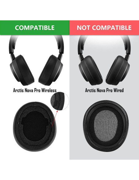 Almohadillas de Reemplazo Geekria para SteelSeries Arctis Nova Pro Almohadillas de Reemplazo Geekria para SteelSeries Arctis Nova Pro