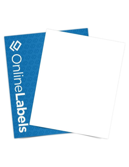 Papel de Etiquetas de Poliéster Impermeable OnlineLabels 25 Hojas Papel de Etiquetas de Poliéster Impermeable OnlineLabels 25 Hojas