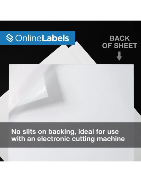 Papel de Etiquetas de Poliéster Impermeable OnlineLabels 25 Hojas Papel de Etiquetas de Poliéster Impermeable OnlineLabels 25 Hojas