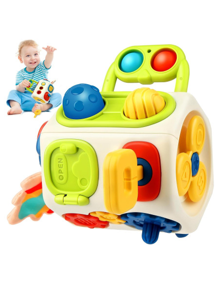 Cubo Sensorial 10 en 1 Vanmor para Niños 18+ Meses Cubo Sensorial 10 en 1 Vanmor para Niños 18+ Meses
