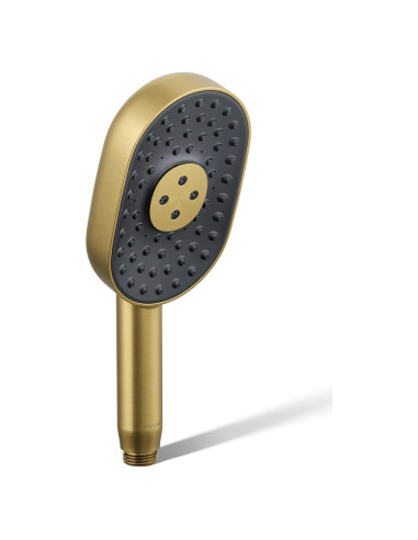Ducha de mano Kohler Statement 3 funciones Bronce Cepillado 9.5 lpm
