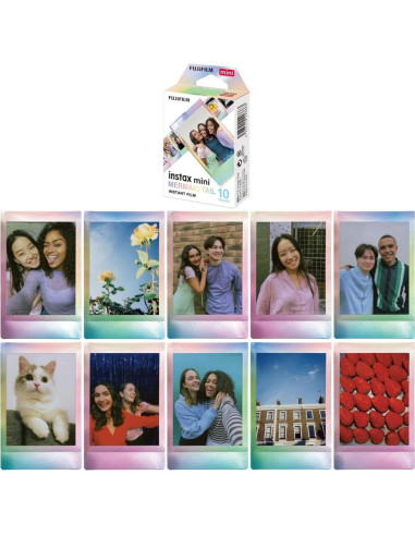 Película Fujifilm Instax Mini Cola de Sirena 50 Exposiciones + Álbum