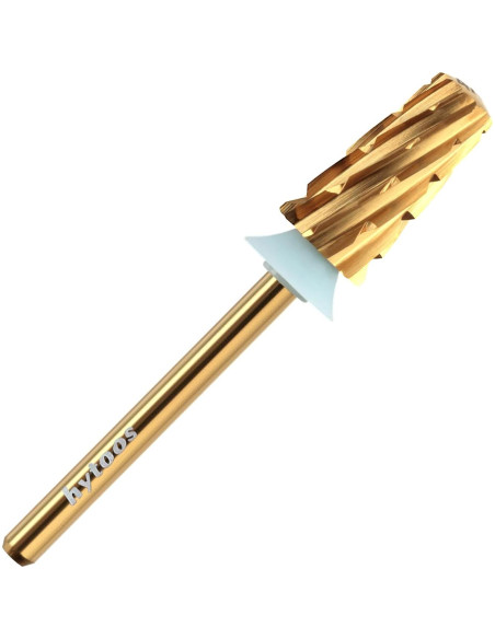 Brocas de Uñas Tapered de Seguridad Hytoos - 2 Pcs Carburo Titanio Brocas de Uñas Tapered de Seguridad Hytoos - 2 Pcs Carburo Titanio
