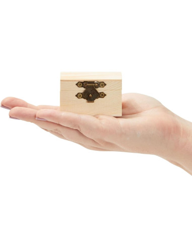 Cajas de Madera Juvale - 12 Unidades 5.8x3.8x3.8 cm para Manualidades