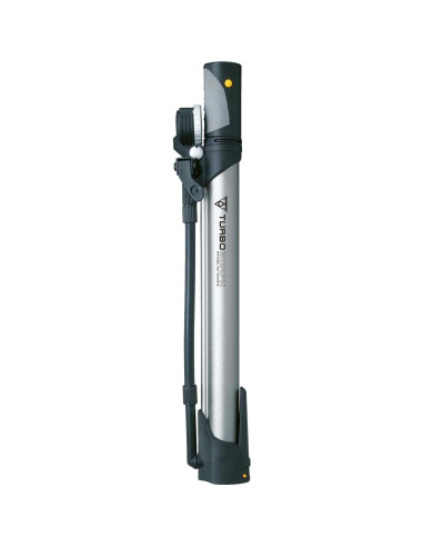 Bomba de Bicicleta Topeak Turbo Morph con Manómetro - Plata/Negro