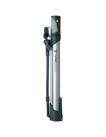 Bomba de Bicicleta Topeak Turbo Morph con Manómetro - Plata/Negro Bomba de Bicicleta Topeak Turbo Morph con Manómetro - Plata/Negro