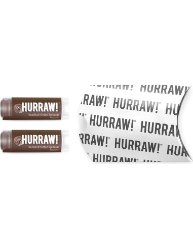 Bálsamo Labial Tinte de Avellana Hurraw! 2 Tubos 4.8g