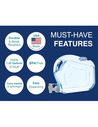 Dispensador de Bebidas Arrow Ultra Slimline 4.73L Plástico BPA Free