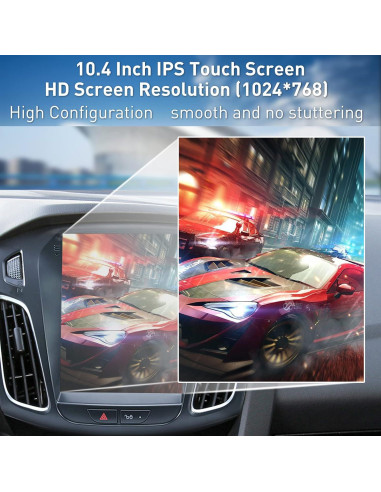 Estéreo de Coche Ford Focus 2012-2018 10.4" Android 12 GPS