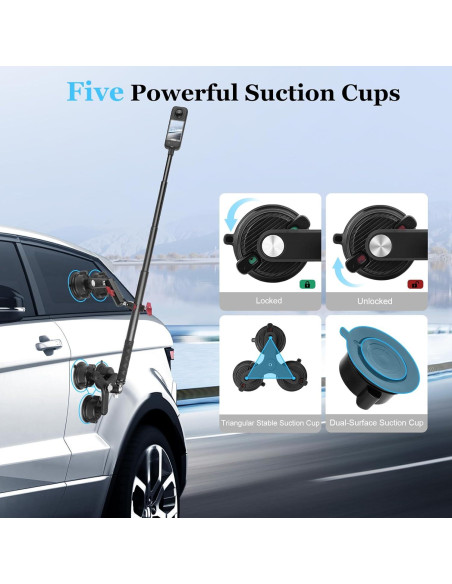 Soporte de Ventosa para Coche Mechrig MRJC021 5 en 1 Ajustable Soporte de Ventosa para Coche Mechrig MRJC021 5 en 1 Ajustable