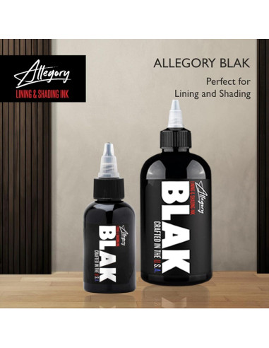 Tinta Negra Premium para Tatuajes Allegory Blak 59 ml