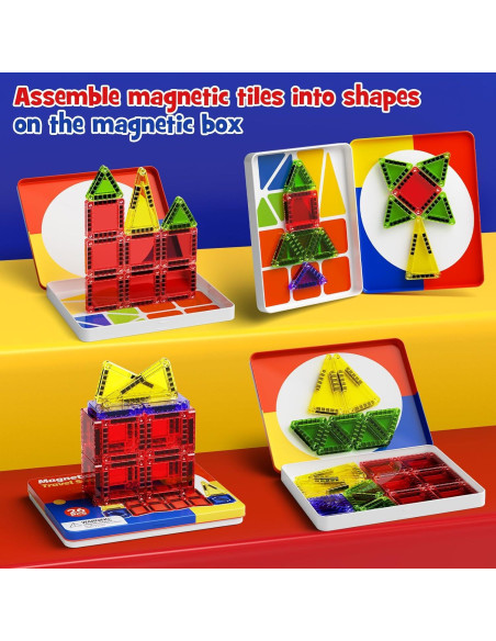 Mini Azulejos Magnéticos WMXDU 26 Piezas para Niños 3+ Mini Azulejos Magnéticos WMXDU 26 Piezas para Niños 3+