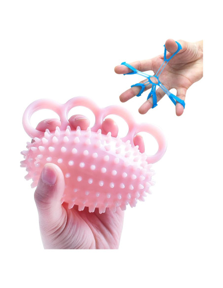 Bola de Ejercicio para Manos Qeeheng Rosa - Estirador de Dedos Bola de Ejercicio para Manos Qeeheng Rosa - Estirador de Dedos