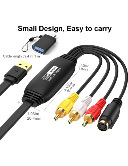Tarjeta de Captura de Video ShuoArmor VAC-003 1080P USB 2.0 Tarjeta de Captura de Video ShuoArmor VAC-003 1080P USB 2.0
