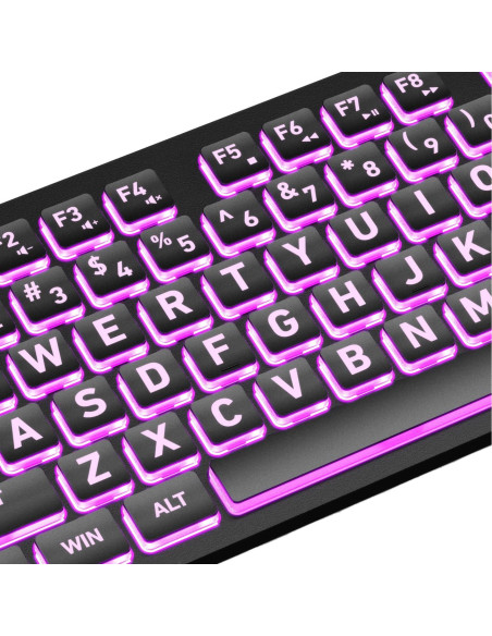 Teclado USB Azio KB512 con Retroiluminación 3 Colores Teclado USB Azio KB512 con Retroiluminación 3 Colores