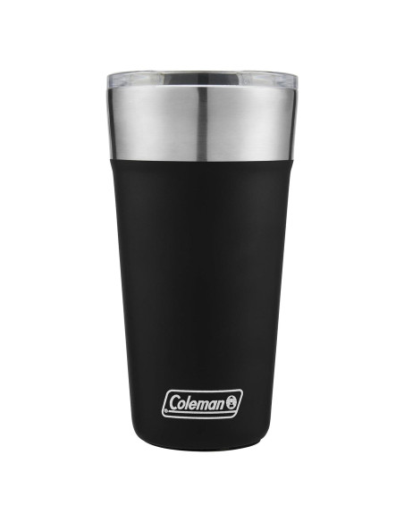 Taza Aislada de Acero Inoxidable Coleman 20oz Negra Taza Aislada de Acero Inoxidable Coleman 20oz Negra