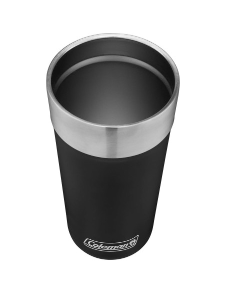 Taza Aislada de Acero Inoxidable Coleman 20oz Negra Taza Aislada de Acero Inoxidable Coleman 20oz Negra