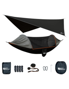 Hamaca de Camping Himalaya con Toldo Impermeable y Red 275x140cm