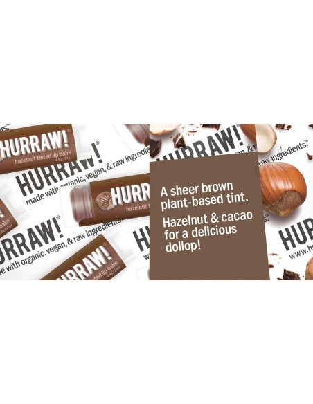 Bálsamo Labial Tinte de Avellana Hurraw! 2 Tubos 4.8g Bálsamo Labial Tinte de Avellana Hurraw! 2 Tubos 4.8g