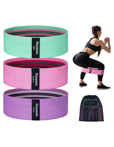 Bandas de Resistencia Honmein - 3 Niveles para Fitness Bandas de Resistencia Honmein - 3 Niveles para Fitness