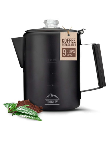 Cafetera Percoladora Toughty Yosemite 9 Tazas Acero Inoxidable