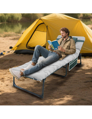 Cama Plegable YELLOW JACKET con Colchón Ajustable 5 Posiciones