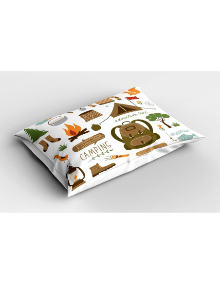 Funda de Almohada Decorativa Ambesonne Camping 76.2x50.8 cm Funda de Almohada Decorativa Ambesonne Camping 76.2x50.8 cm