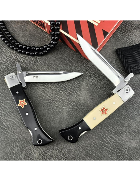 Cuchillo Plegable Goshawk Finka-NKVD KGB 9.3 cm Hoja ABS Cuchillo Plegable Goshawk Finka-NKVD KGB 9.3 cm Hoja ABS