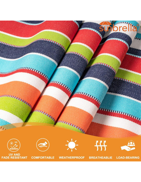 Hamaca Lazy Daze 3.66m Sunbrella Doble Resistente al Clima Hamaca Lazy Daze 3.66m Sunbrella Doble Resistente al Clima