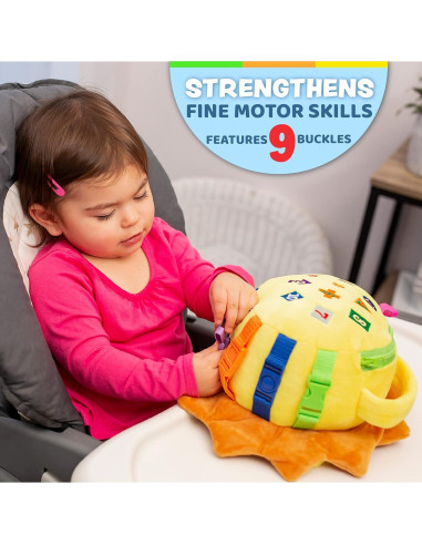 Juguete de Peluche Benny León Buckle Toys 22.86 cm Educativo