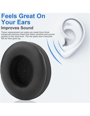 Almohadillas de Reemplazo para Auriculares Beats Solo 4 - Negro