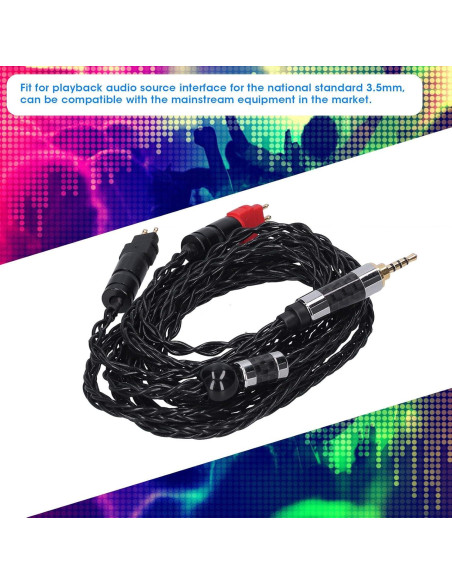Cable de Audio Balanceado Sanpyl 8 Núcleos Plata 2.5mm para Sennheiser Cable de Audio Balanceado Sanpyl 8 Núcleos Plata 2.5mm para Sennheiser