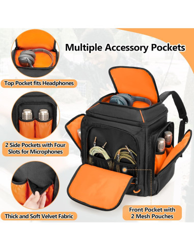 Mochila CURMIO para Altavoz Bluetooth Bose S1 Pro - 30.7x24.9x35.1 cm