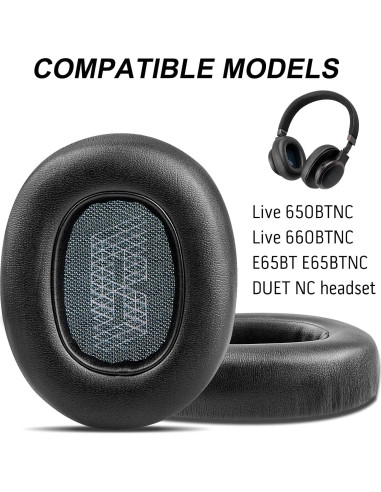 Almohadillas de Reemplazo JBL Live 650/660BTNC - Espuma de Memoria