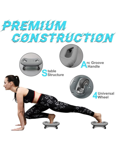 Rueda Abdominal UNHG para Ejercicio en Casa - 150 kg