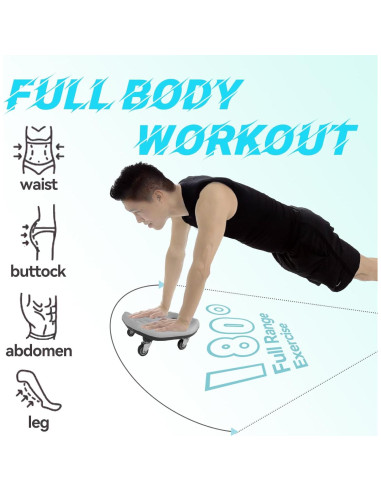 Rueda Abdominal UNHG para Ejercicio en Casa - 150 kg