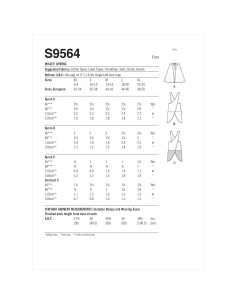 Kit de Patrones de Costura de Delantal Simplicity S9564 - Tallas XS-XL 2