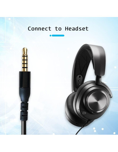 Cable de Reemplazo QJYTH 1.5m para Auriculares SteelSeries Arctis Nova Pro