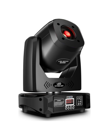 Luz de Cabeza Móvil LED 80W SHEHDS con 8 Colores y Gobos