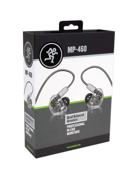 Auriculares In-Ear Mackie MP-460 con Aislamiento 40dB Auriculares In-Ear Mackie MP-460 con Aislamiento 40dB