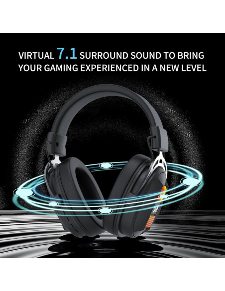 Auriculares Gaming Redragon H375 con Sonido 7.1 y RGB Auriculares Gaming Redragon H375 con Sonido 7.1 y RGB