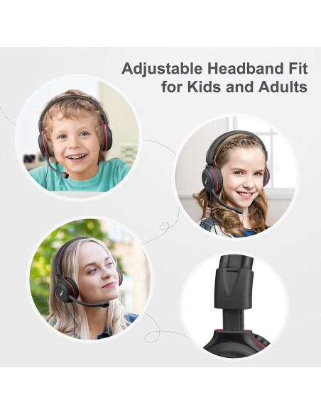 Auriculares SIMOLIO con micrófono y protección auditiva para niños Auriculares SIMOLIO con micrófono y protección auditiva para niños