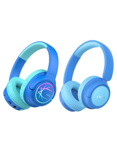 Auriculares Bluetooth iClever BTH22/BTH18 para Niños, Plegables, 43h Batería