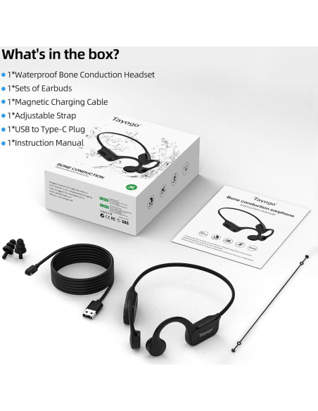 Auriculares Bluetooth Impermeables Tayogo W26 para Natación Auriculares Bluetooth Impermeables Tayogo W26 para Natación